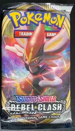 Pokemon TCG Sword and Shield Rebel Clash Booster Pack - Pick Artwork - Image 1