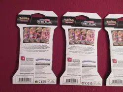 Pokemon TCG Rebel Clash X4 Hanger Sleeved Booster Packs Sealed Complete Art Set - Image 5