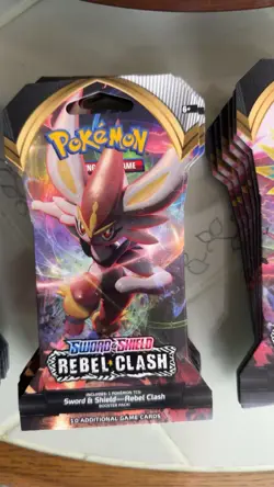 Pokemon Rebel Clash Booster Pack Sleeved Art Set - Image 3