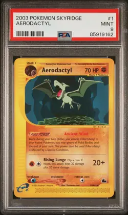 2003 POKEMON SKYRIDGE #1 AERODACTYL PSA 9 - Image 1