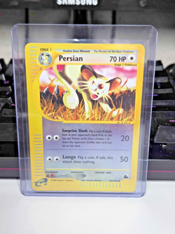 Vintage 2003 Pokemon Skyridge Persian #42/144 Reverse Holo Rare LP - Image 1