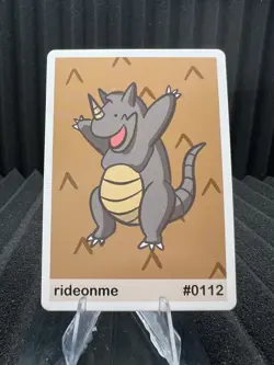 Rideonme (Rhydon) #112 - Gen 1 Pookiemoot Fan Art - Pokemon - Image 1