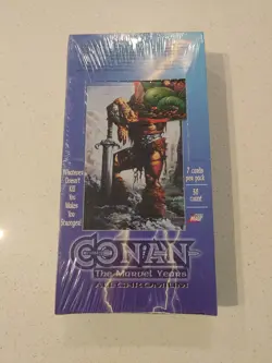 1995 Comic Images Conan Marvel Years Chromium Sealed Card Box 36/7 Card Packs - Image 1