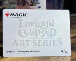 Temporal Cleansing Gold Stamped Art Series Card - Lorwyn Eclipsed MTG - Image 2