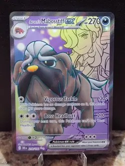 Arven's Mabosstiff ex 218/182 Destined Rivals Secret Rare Full Art Pokemon Card - Image 1