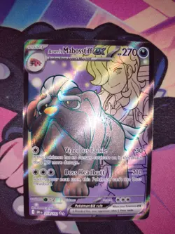 Arven's Mabosstiff ex 218/182 Destined Rivals Secret Rare Full Art Pokemon Card - Image 3