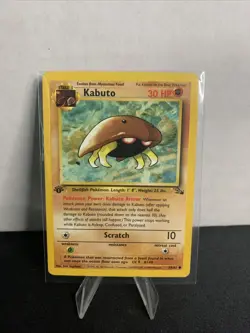 Pokemon TCG Kabuto 1st Edition Fossil, 1st Edition Common Card 50/62 - Image 2
