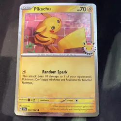 Pikachu 051 /162 Stamped 2026 Pokemon Day 30 Promo Card Electric Type - Image 1