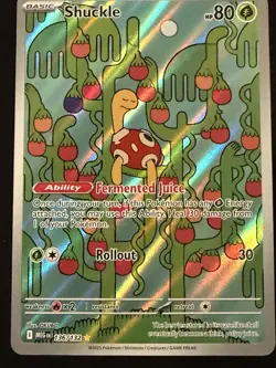 Pokemon TCG Shuckle 136/132 Me01: Mega Evolution - Holo, Illustration Rare - Image 1