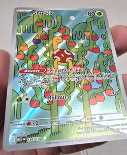 Pokemon Card TCG: Shuckle Illustration Rare (IR) ME01: Mega Evolution #136/132 - Image 2