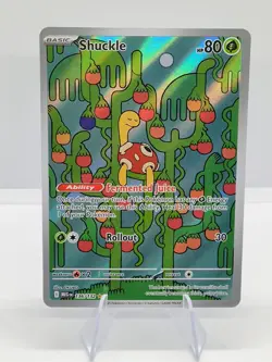 Pokemon TCG Shuckle 136/132 Me01: Mega Evolution Illustration Rare Holo NM - Image 1