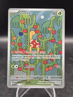 Pokemon TCG Shuckle 136/132 Me01: Mega Evolution Illustration Rare Holo NM - Image 1