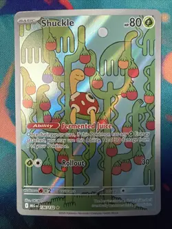 Pokemon TCG Shuckle 136/132 Me01: Mega Evolution Illustration Rare Holo NM - Image 1