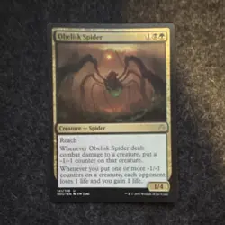 Magic: The Gathering Obelisk Spider Creature Hour of Devastation - Image 1