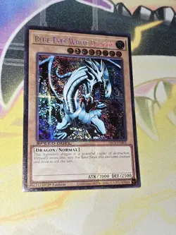 Yugioh Blue-Eyes White Dragon LOB ART SBC2 Speed Duel Prismatic Secret Rare NM - Image 1