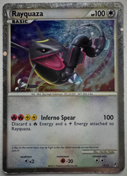 Rayquaza 2011 Call of Legends SL10 Holo Foil Rare - Excellent Pokemon Card - Image 1