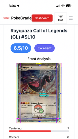 Rayquaza 2011 Call of Legends SL10 Holo Foil Rare - Excellent Pokemon Card - Image 3