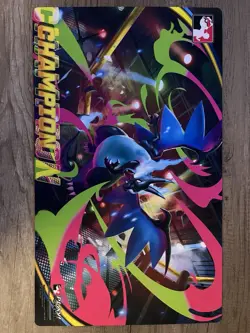Mega Charizard X CHAMPION PLAYMAT Play Pokemon League Cup Pokemon TCG - Image 1