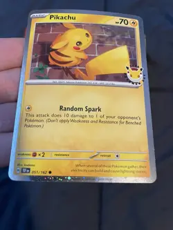 Pikachu #51 Stamped Holo Promo Pokemon Day 30th Anniversary MINT + Coin 🪙⚡ - Image 3
