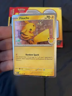 Pikachu #51 Stamped Holo Promo Pokemon Day 30th Anniversary MINT + Coin 🪙⚡ - Image 4