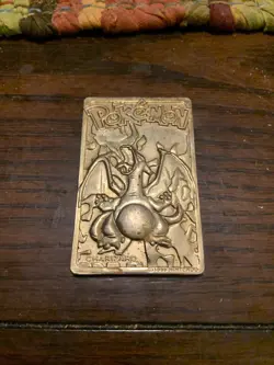 Charizard #06 23k Gold Plated Card Burger King Promo Pokemon Nintendo 1999 - Image 1