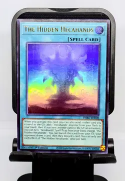 Yu-Gi-Oh! The Hidden Hecahands, PHRE-EN008, Ultra Rare, 1st Edition Foil TCG - Image 1