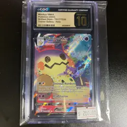 MIMIKYU VMAX Brilliant Stars Trainer Gallery Holo #TG17 CGC Pristine 10 - Image 1