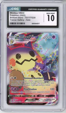 Mimikyu VMAX TG17/TG30 Brilliant Stars Trainer Gallery Pokemon CGC 10 GEM MINT - Image 1