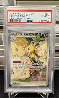 Pokemon Journey Together Lillie's Ribombee #164 IR PSA 10 GEM MINT - Image 1