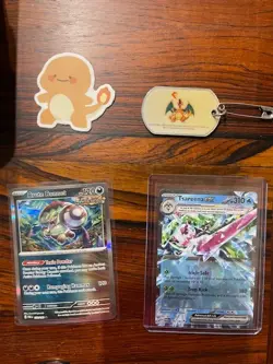 Pokemon Collector Lot Charizard Tin Dog Tag League Badges Coins Promos Cards - Image 3