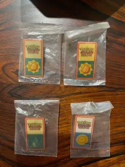 Pokemon Collector Lot Charizard Tin Dog Tag League Badges Coins Promos Cards - Image 4