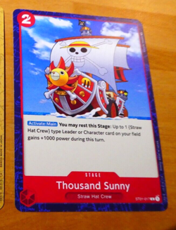 ONE PIECE ENGLISH CARD GAME CARTE Thousand Sunny ST01-017 ST EN TCG MINT - Image 1