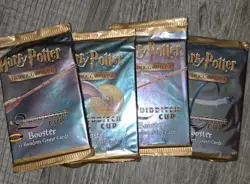 Harry Potter TCG Card Game 4 Base Set Booster Packs Art Set - Image 1