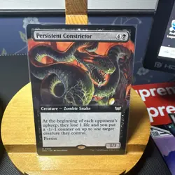 1x Persistent Constrictor MTG Duskmourn: Commander Extended Art Rare Nonfoil NM - Image 1