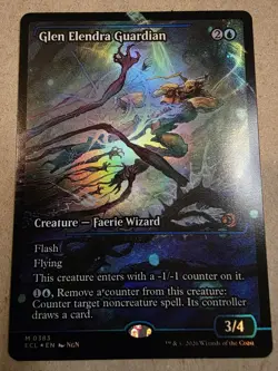 Glen Elendra Guardian - Foil #383 (Showcase) Lorwyn Eclipsed - Mtg - Image 1