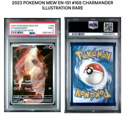 2023 POKEMON MEW EN-151 #168 CHARMANDER ILLUSTRATION RARE - PSA MINT 9 - Image 3