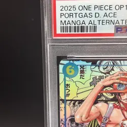 PSA 10 Ace OP13-119 Manga Alt Art Carrying on His Will One Piece Card Japanese - Image 2