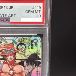 PSA 10 Ace OP13-119 Manga Alt Art Carrying on His Will One Piece Card Japanese - Image 3