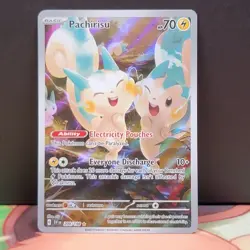 Pachirisu 208/198 Scarlet & Violet Base Set Illustration Rare Full Art Pokemon - Image 1