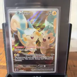 Pokemon Scarlet & Violet Base Set Full Art Pachirisu Illustration 208/198 - Image 1