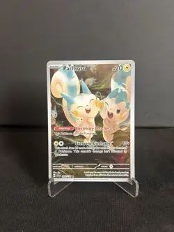 Pachirisu Holo Scarlet & Violet Base Set 208/198 Rare Pokemon Illustration - Image 1
