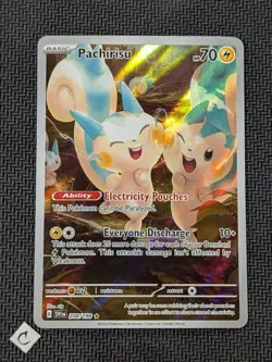 Pachirisu 208/198 - Scarlet & Violet Base Illustration Rare Pokemon TCG NM - Image 1