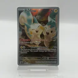 Pokemon TCG Pachirisu Scarlet Violet Base Set 208/198 Holo Illustration Rare - Image 1