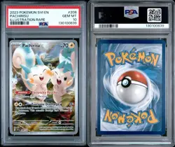 Pokemon Scarlet & Violet Base Set EN Pachirisu 208/198 Illustration Rare PSA 10 - Image 3