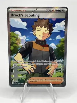 Pokemon TCG: S&V Journey Together - Brock’s Scouting 179/159 Full Art Card - Image 1