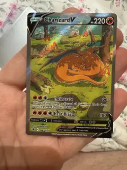 2022 Pokemon Sword & Shield Charizard V Black Star Promo SWSH260 UPC - Image 3