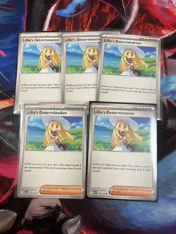 Mega Evolution 5x Lillie's Determination 119/132 English Pokemon TCG PLAYSET - Image 1