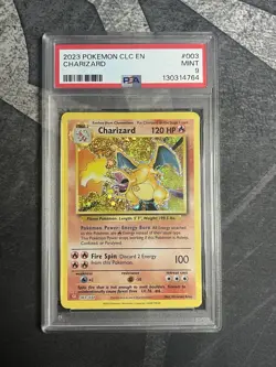 PSA 9 Pokemon TCG Charizard Holo Classic Collection 003/034 CLC EN 2023 - Image 1
