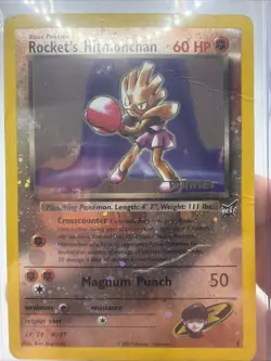 Pokemon 2003 #9 Rockets Hitmonchan Reverse Foil CGC 5.5 - Image 3