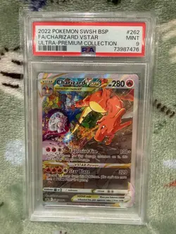 2022 Pokemon BSP FA Charizard VStar Ultra-Premium Collection SWSH262 PSA MINT 9 - Image 1